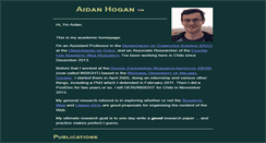 Desktop Screenshot of aidanhogan.com