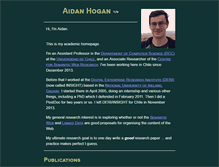Tablet Screenshot of aidanhogan.com